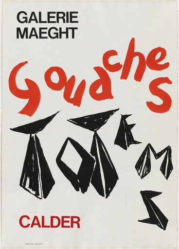 Gouaches Totems, Galerie Maeght, Calder