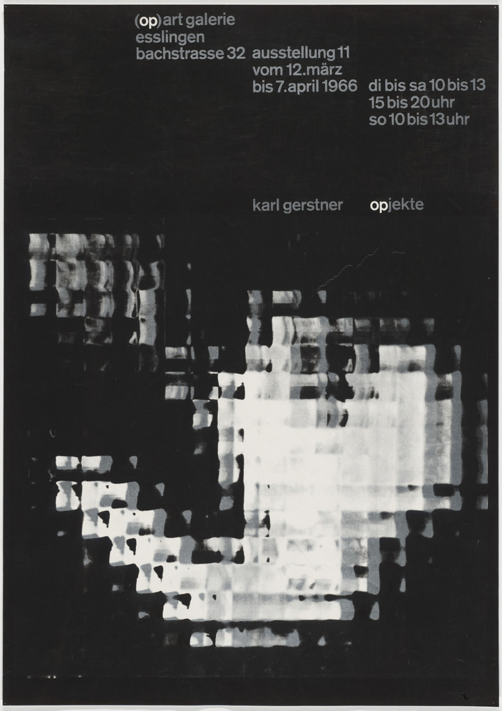Karl Gerstner: Opjekte