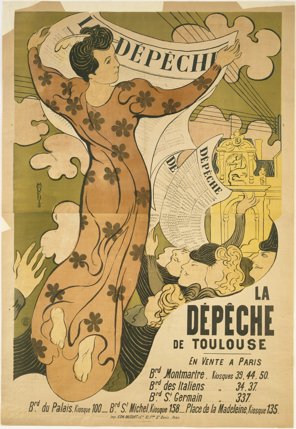 Maurice Denis. La Dépêche de Toulouse. 1892