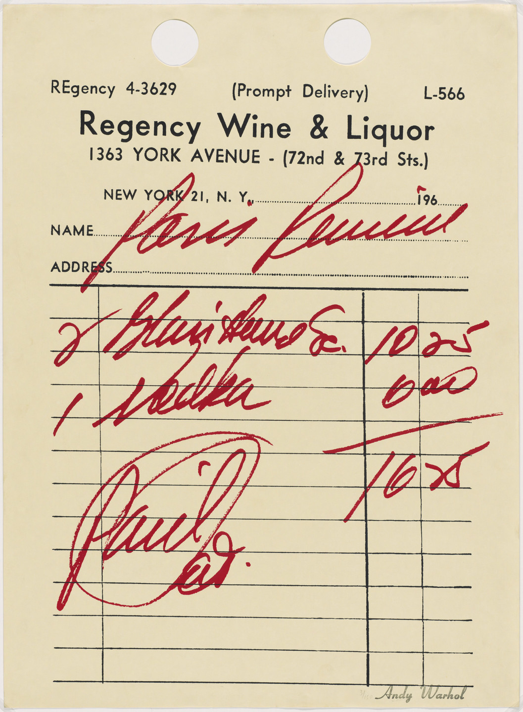 Andy Warhol. Paris Review. 1967