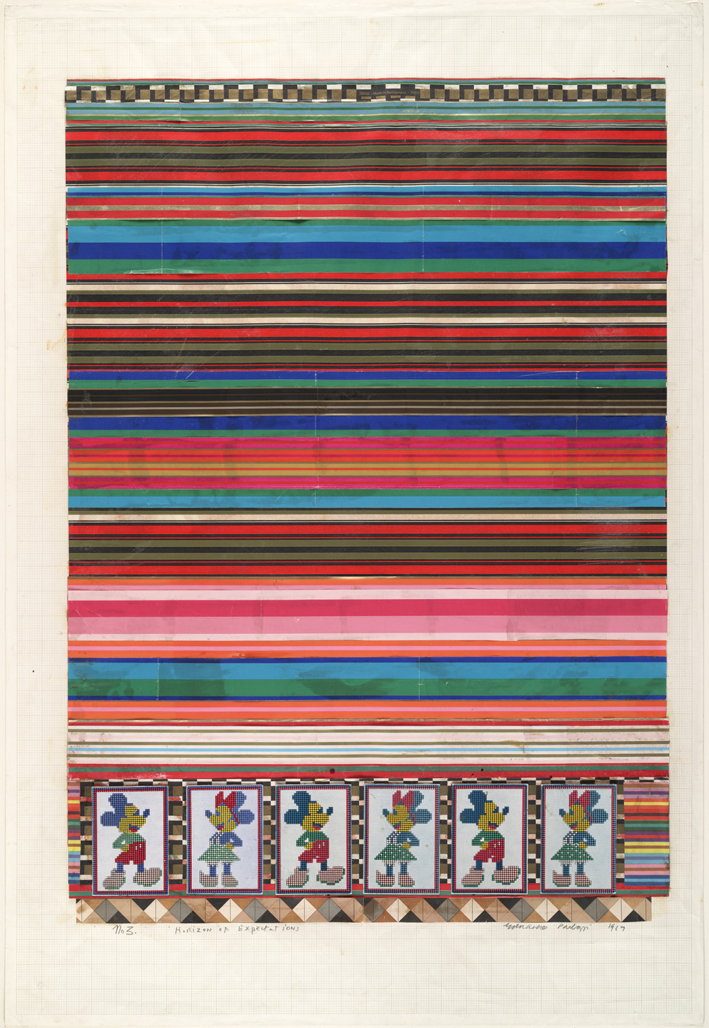 Eduardo Paolozzi. No 3 Horizon of Expectations, collage study for Universal Electronic Vacuum. 1967