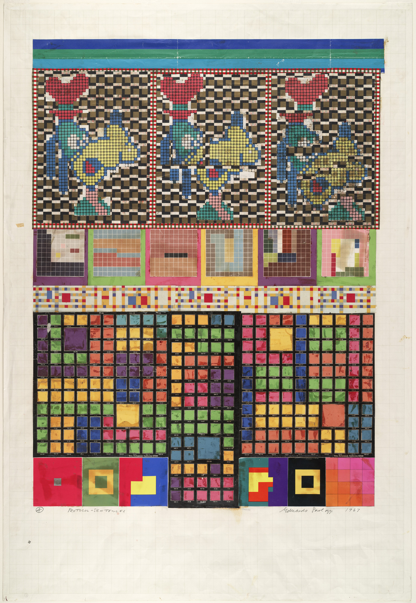 Eduardo Paolozzi. No 4 Protocol-Sentences, collage study for Universal Electronic Vacuum