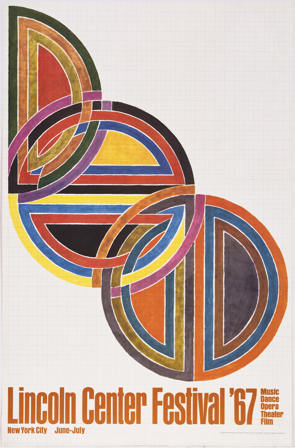 Frank Stella. Lincoln Center Festival &#39;67. 1967