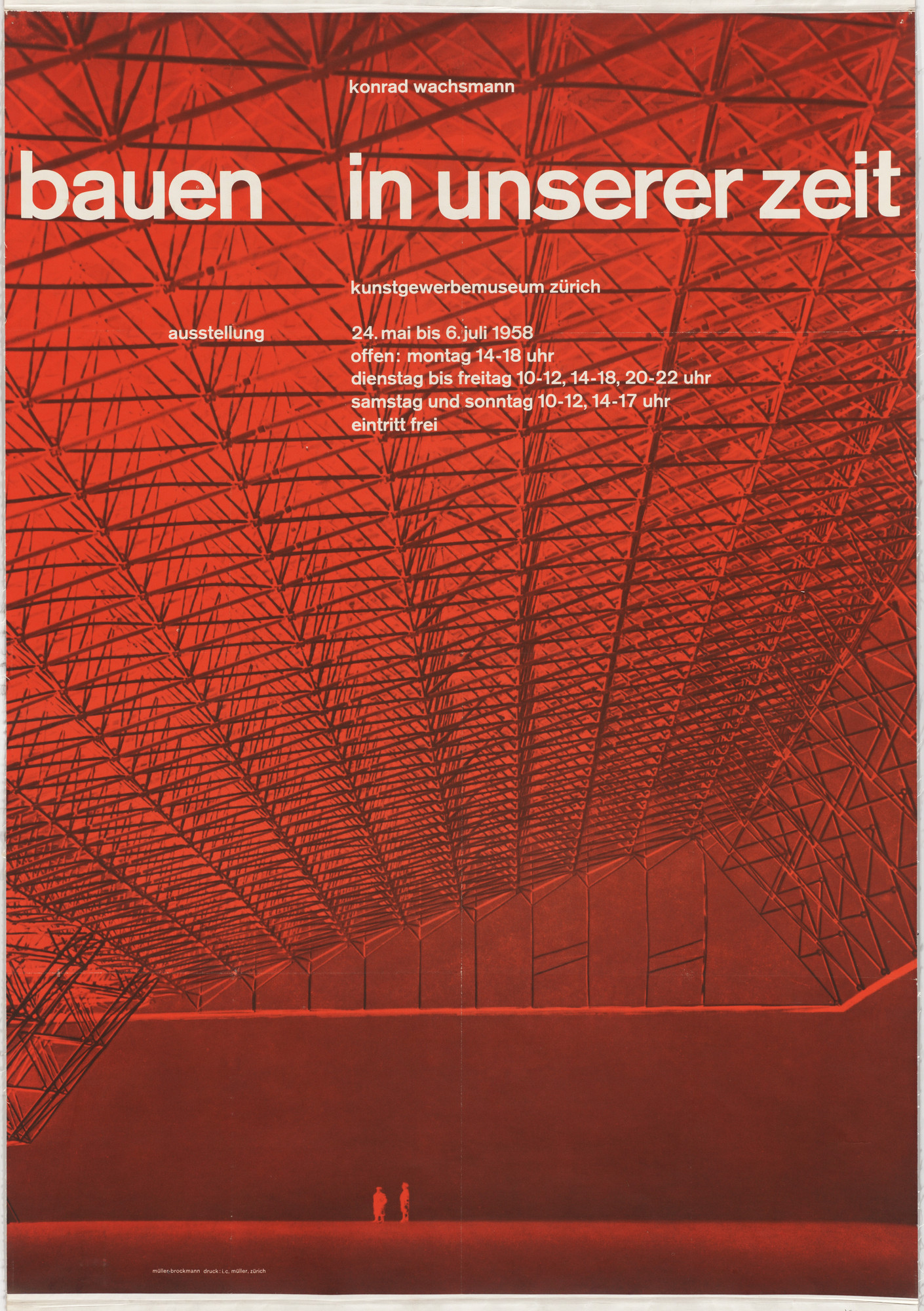 Josef Müller-Brockmann. Konrad Wachsmann, Bauen in Unserer Zeit