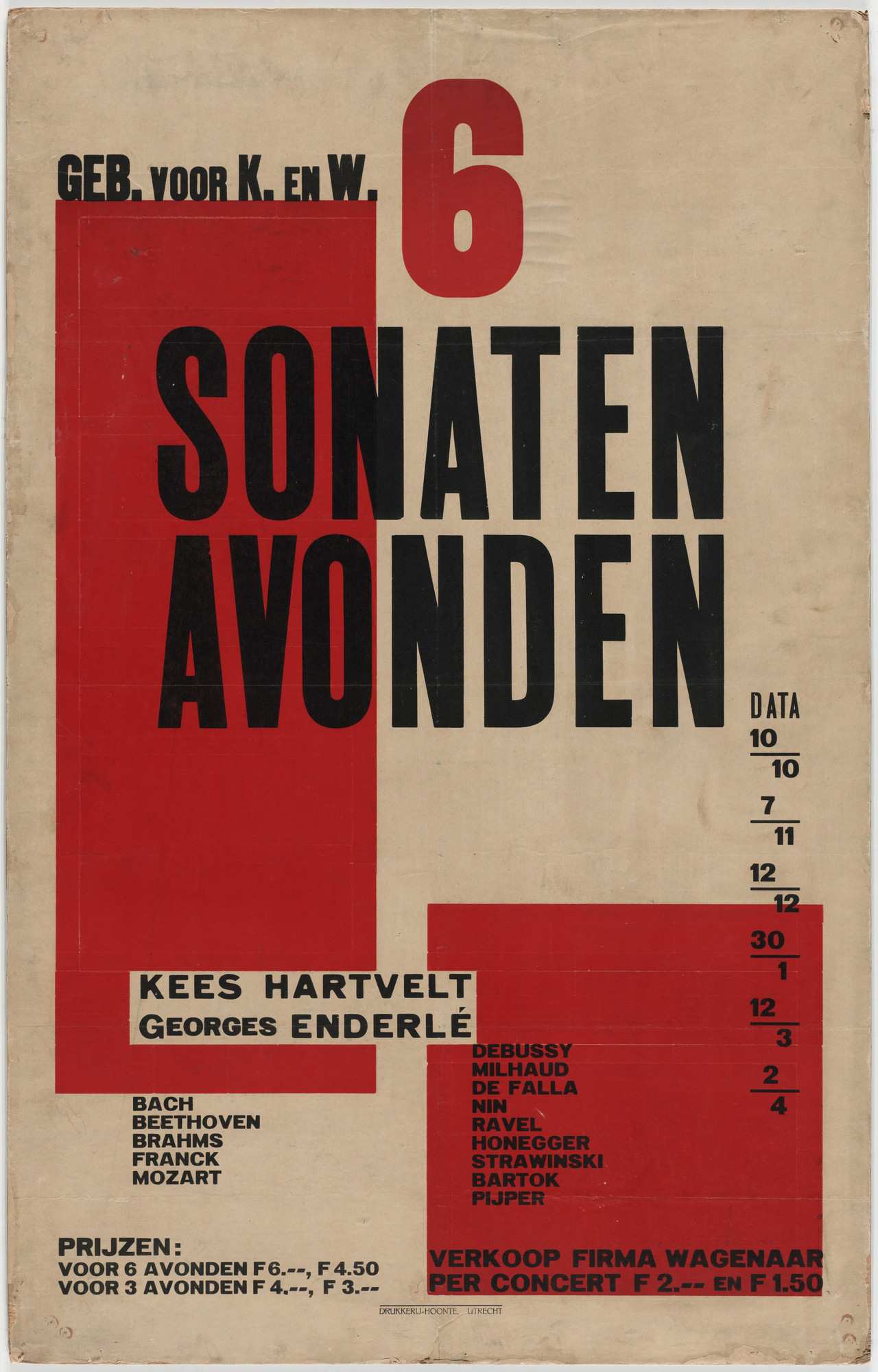 Unknown artist. 6 Sonaten Avonden