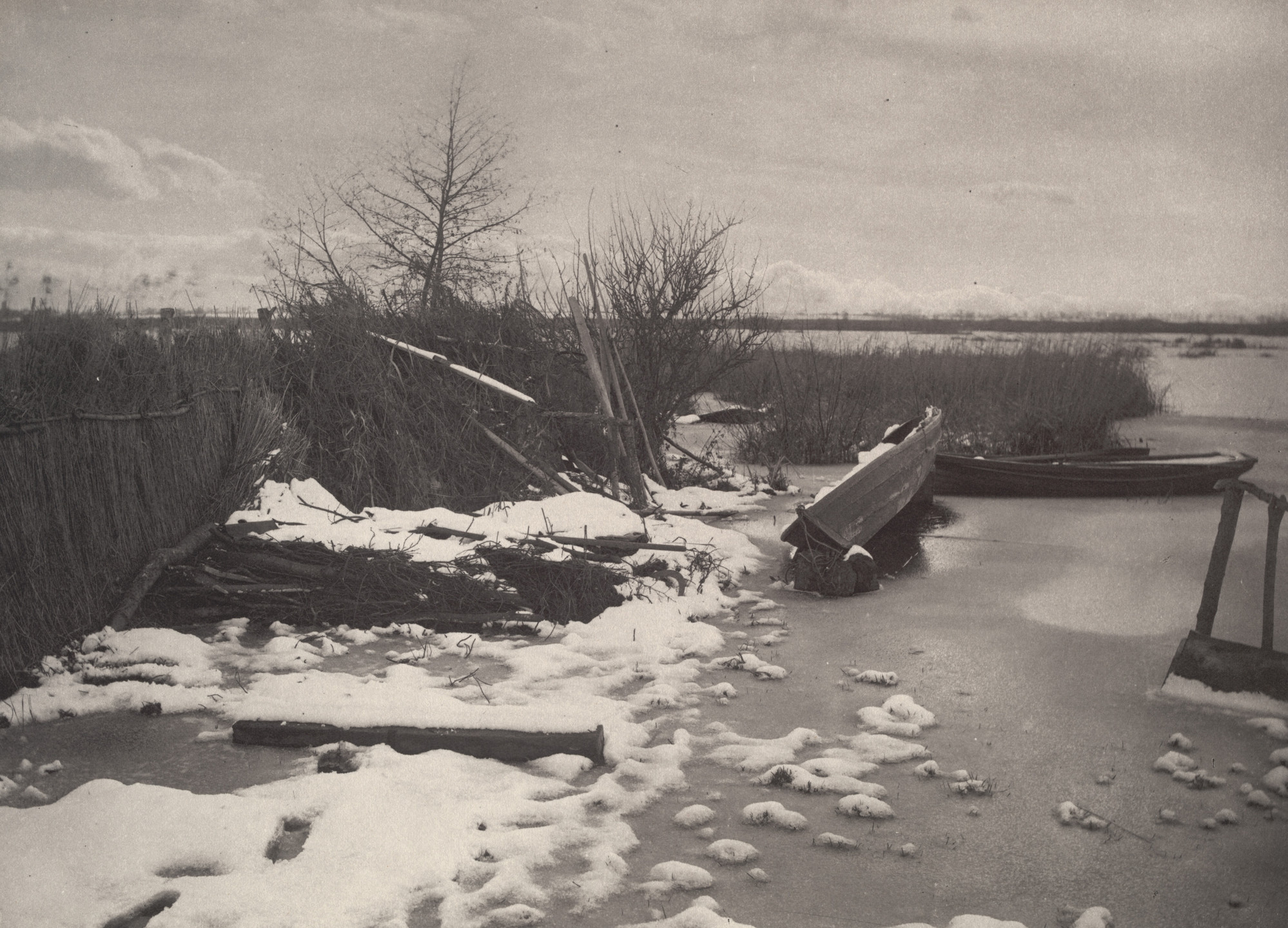 Peter Henry Emerson, T. F. Goodall. The First Frost from Life and Landscape on the Norfolk Broads (London, 1886). c. 1885