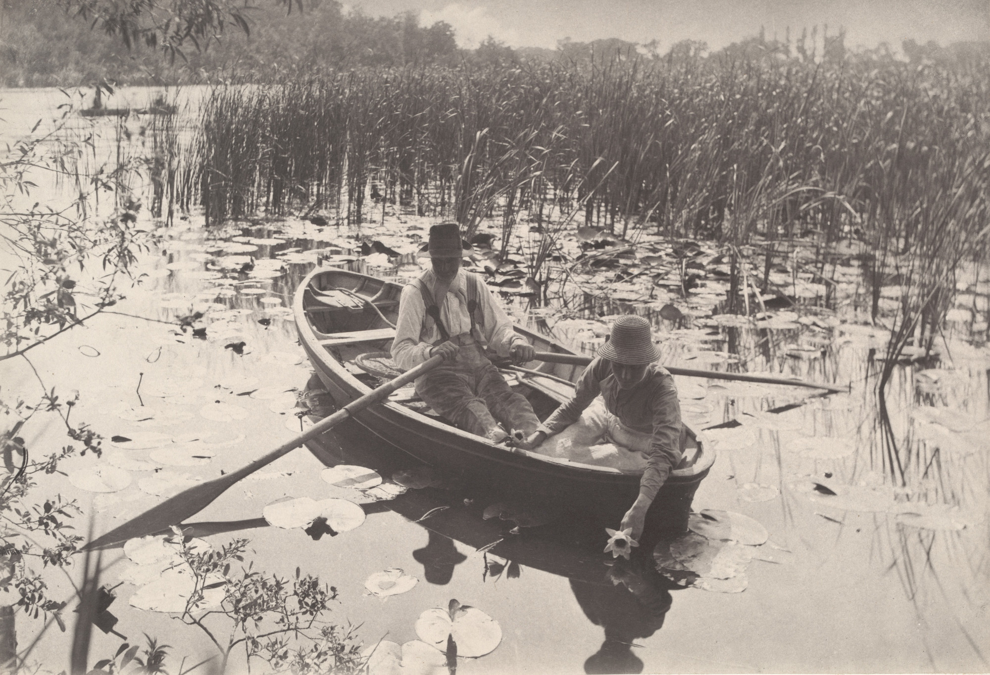 Peter Henry Emerson, T. F. Goodall. Gathering Water-Lilies from Life and Landscape on the Norfolk Broads (London, 1886). c. 1885