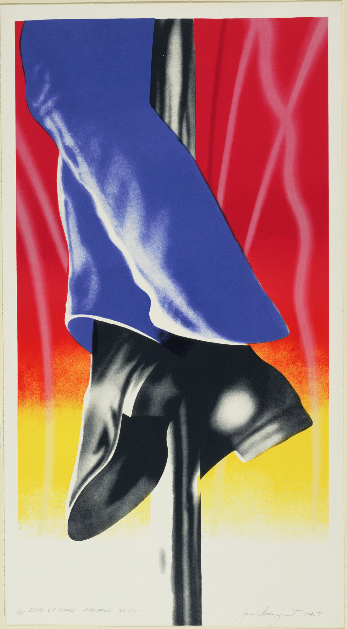 James Rosenquist. Expo 67 Mural - Firepole 33' x 17'. 1967 | MoMA