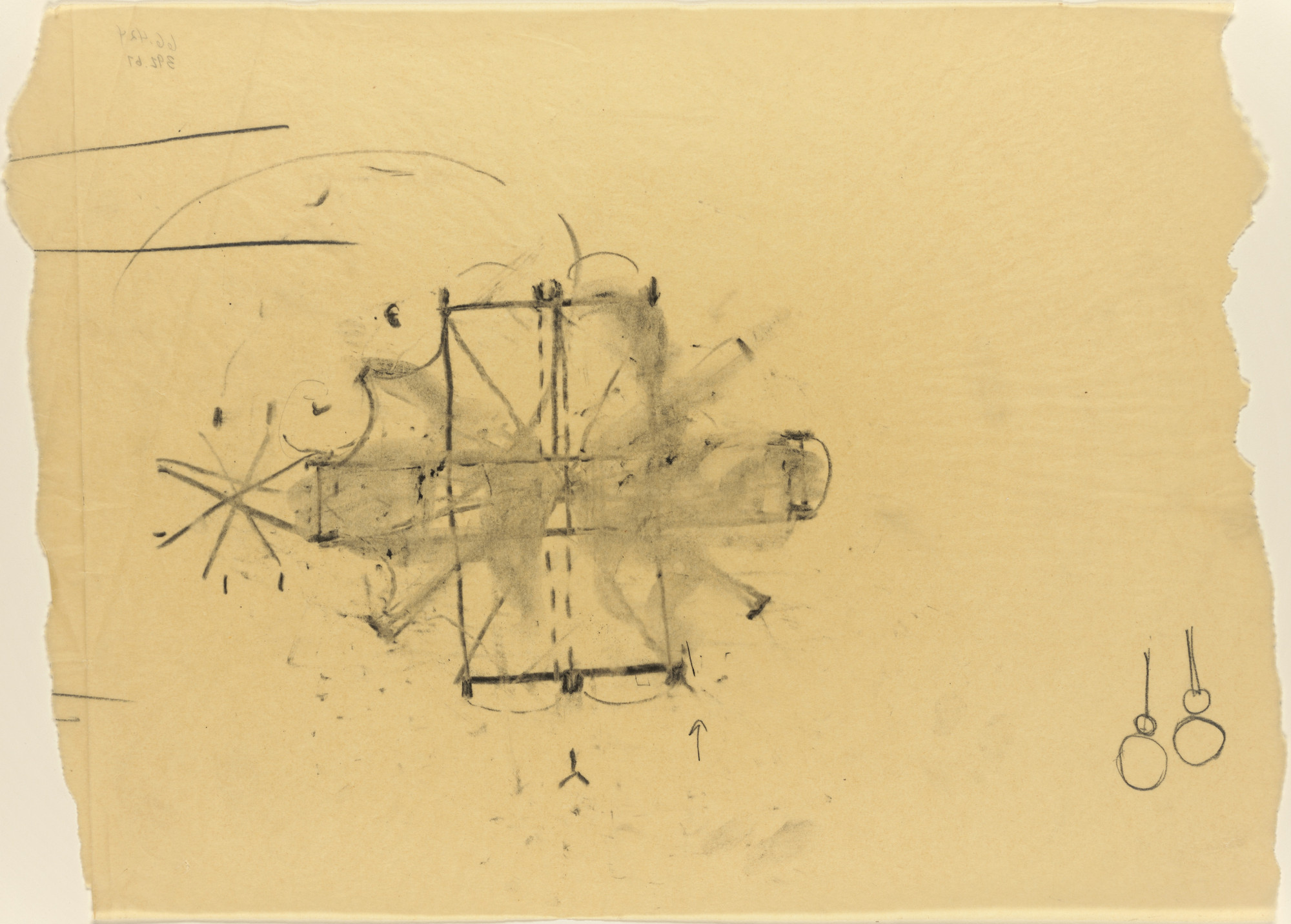 Louis I. Kahn. Mikveh Israel Synagogue, project, Philadelphia, Pennsylvania, Ceiling sketch