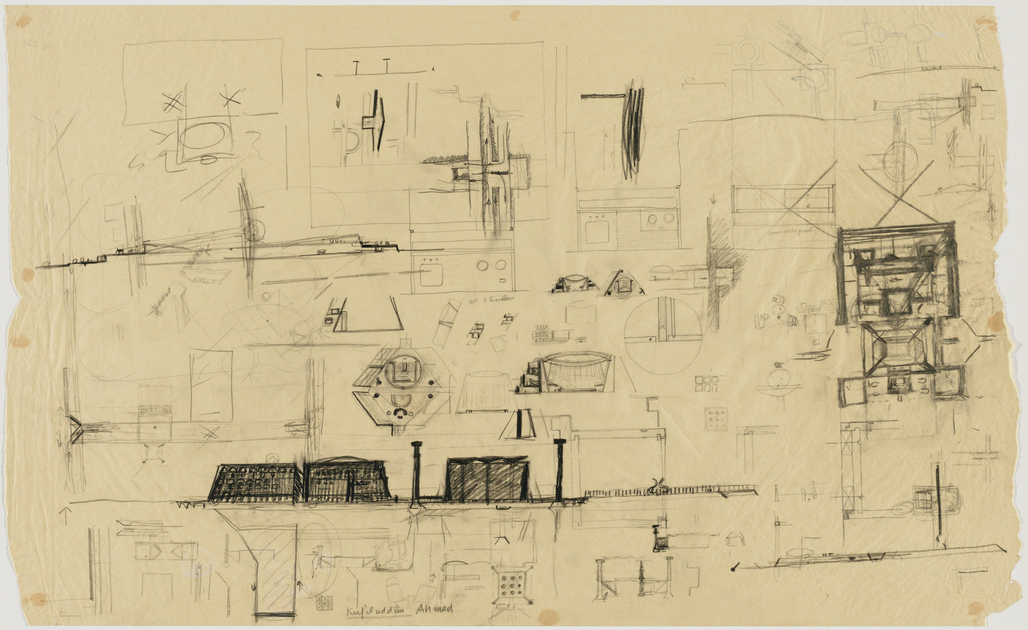 Louis I. Kahn. Sher-e-Bangla Nagar, Capital of Bangladesh
Dhaka, Bangladesh
Preliminary sketches of the Citadel of the Assembly