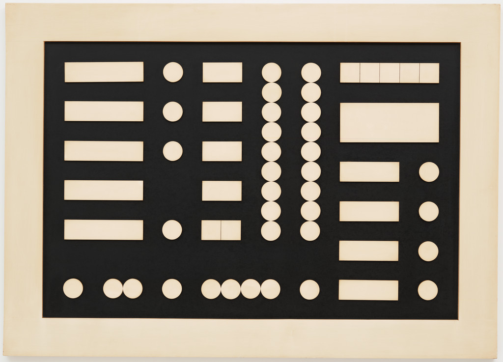 Schematic Composition [Composition schématique] <i> (commissioned by Jean [Hans] Arp and fabricated by Marcel Schneider c. 1954 after a 1933 gouache by Sophie Taeuber-Arp) </i>