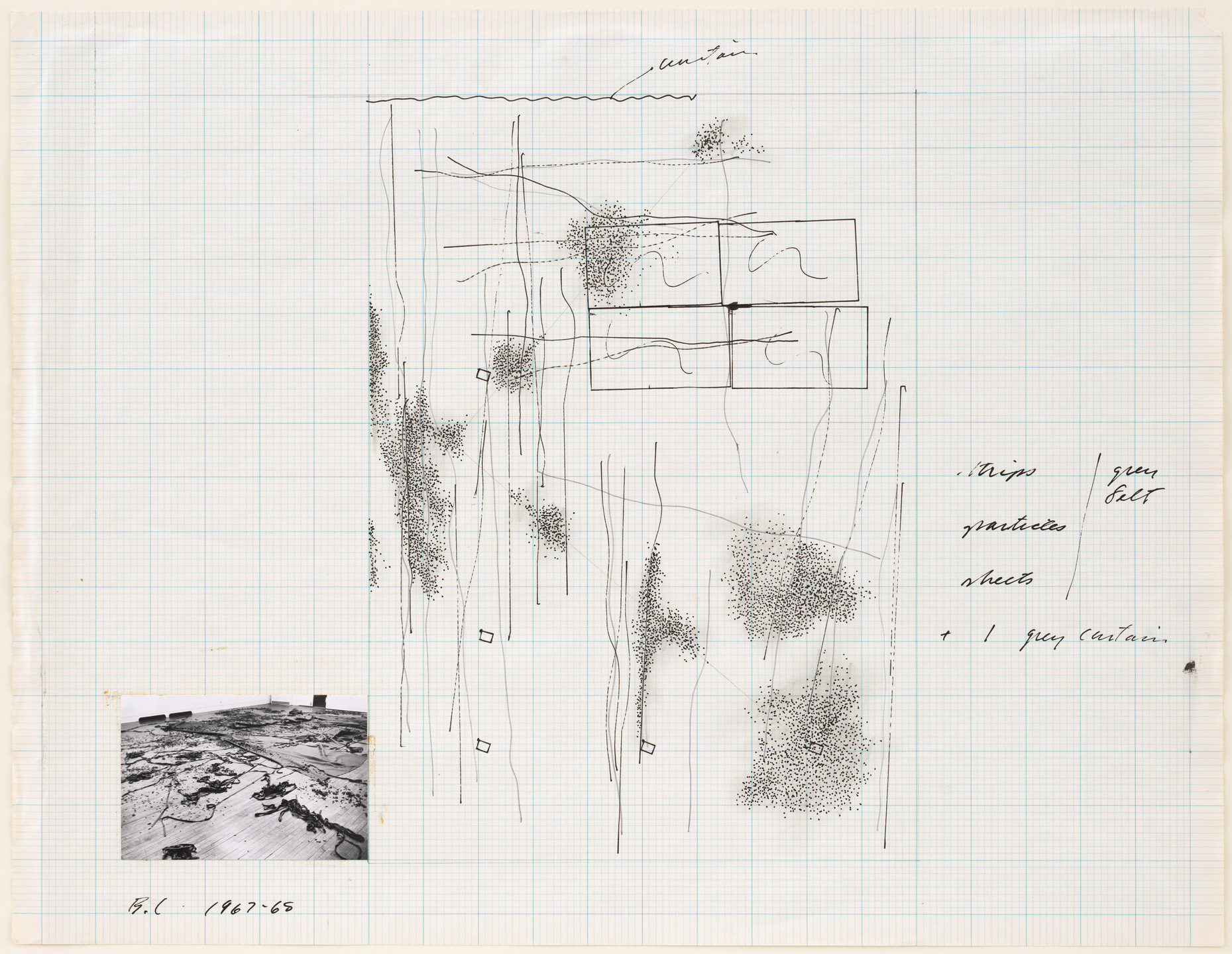 Barry Le Va. Strips, Sheets, Particles. 1967-68