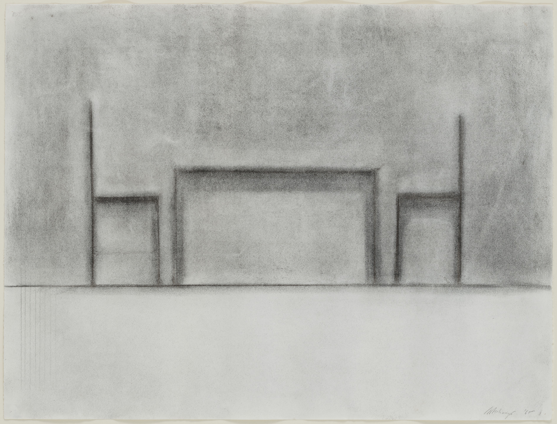 Richard Artschwager. Table and Two Chairs. 1965