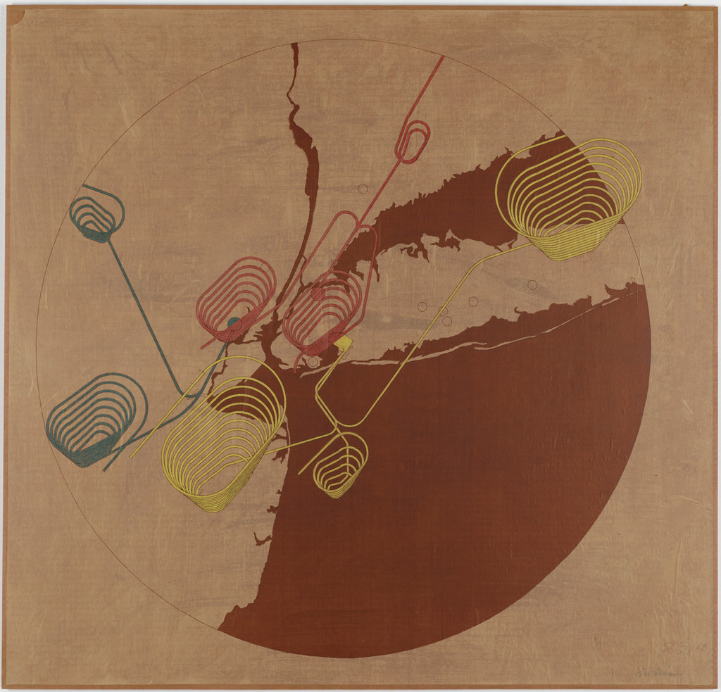 New York Birdcage-Imaginary Architecture, project, New York City, New York, Perspective from above and plan