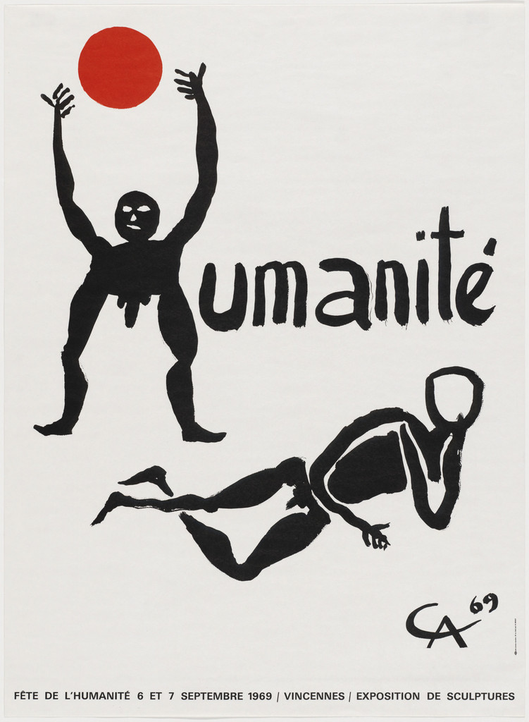 Humanité, Fête de l'Humanité 6 et 7 Septembre 1969 / Vincennes / Exposition de Sculptures