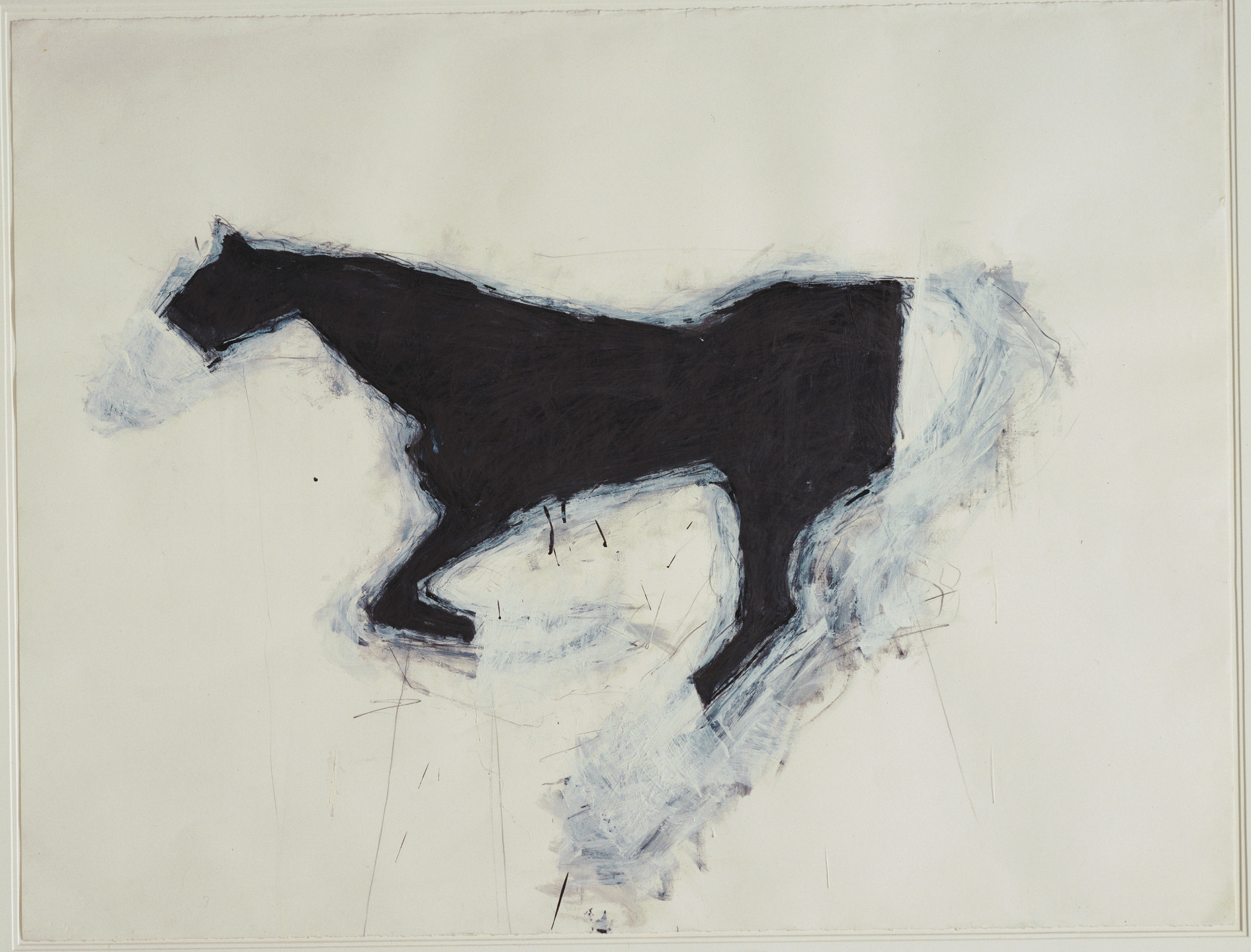 Susan Rothenberg. Untitled Drawing, No. 44. 1977