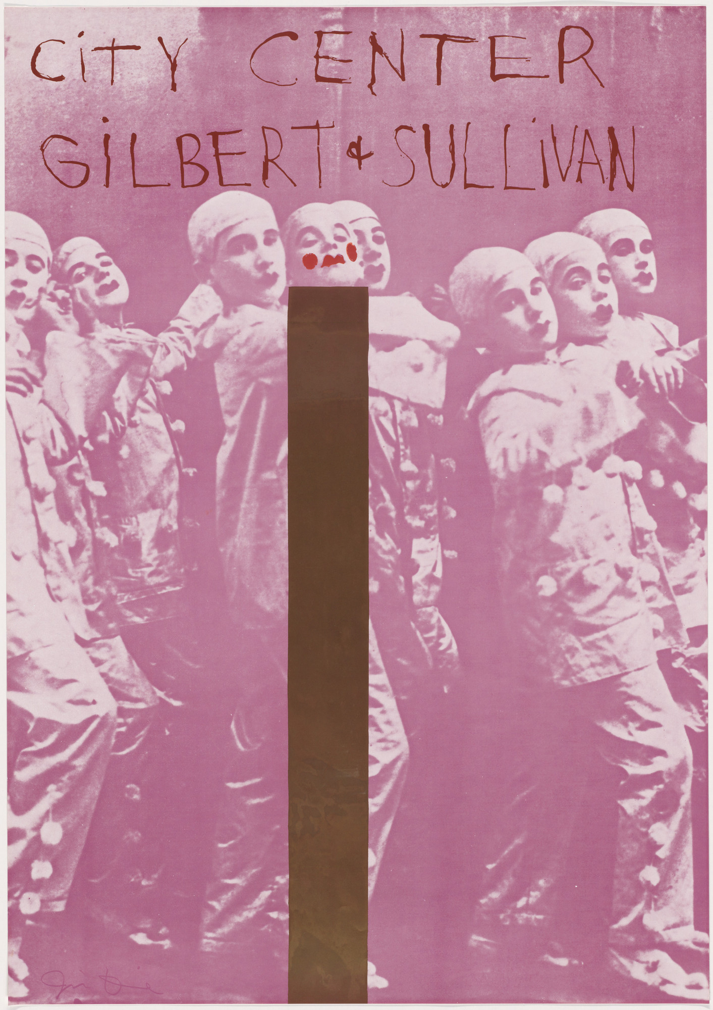 Jim Dine. City Center, Gilbert & Sullivan. 1968 | MoMA