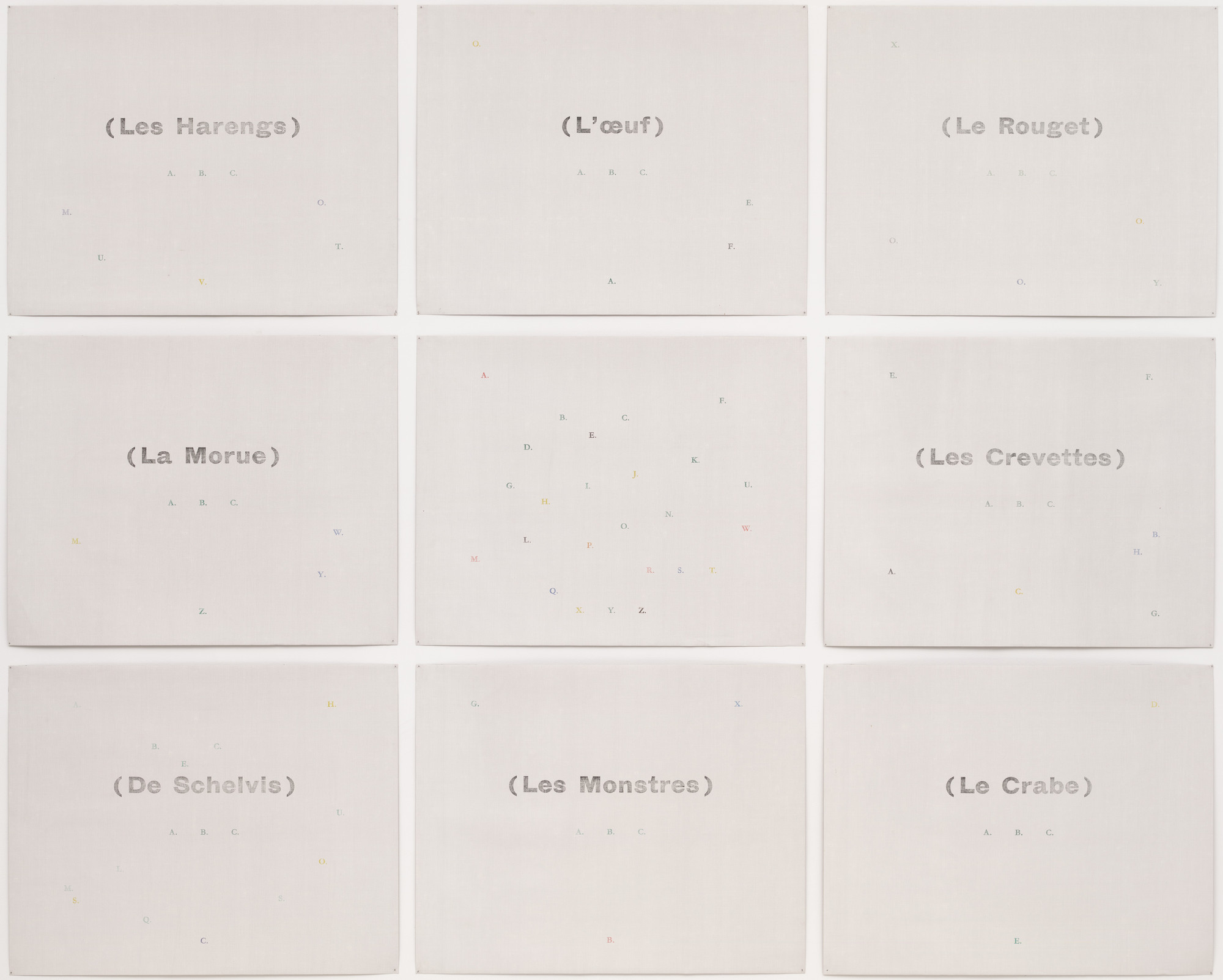 Marcel Broodthaers. The Fishes