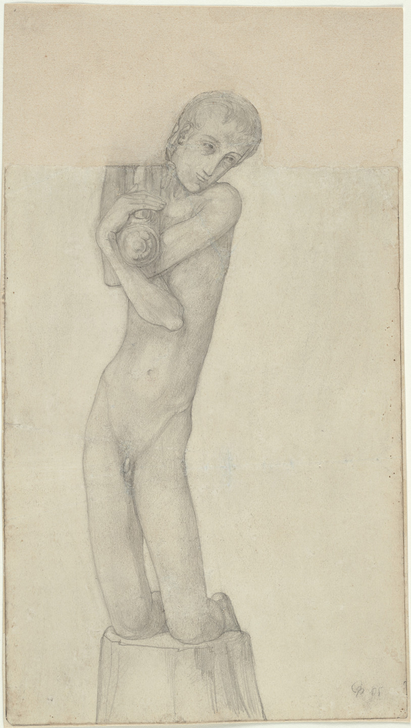 George Minne. Kneeling Youth. 1896, dated 1905