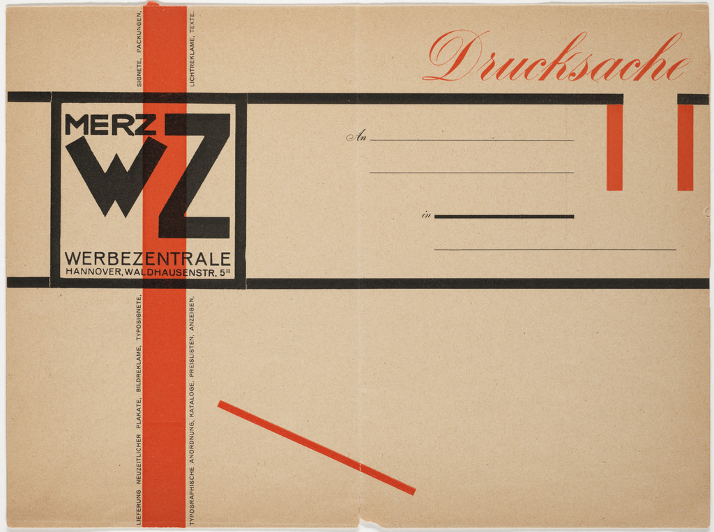 Stationery envelope for Merz Werbezentrale