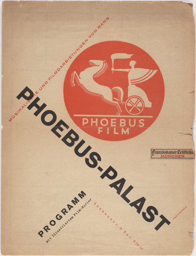 Phoebus-Palast, Musikalische und Filmdarbietungen von Rang, Programm