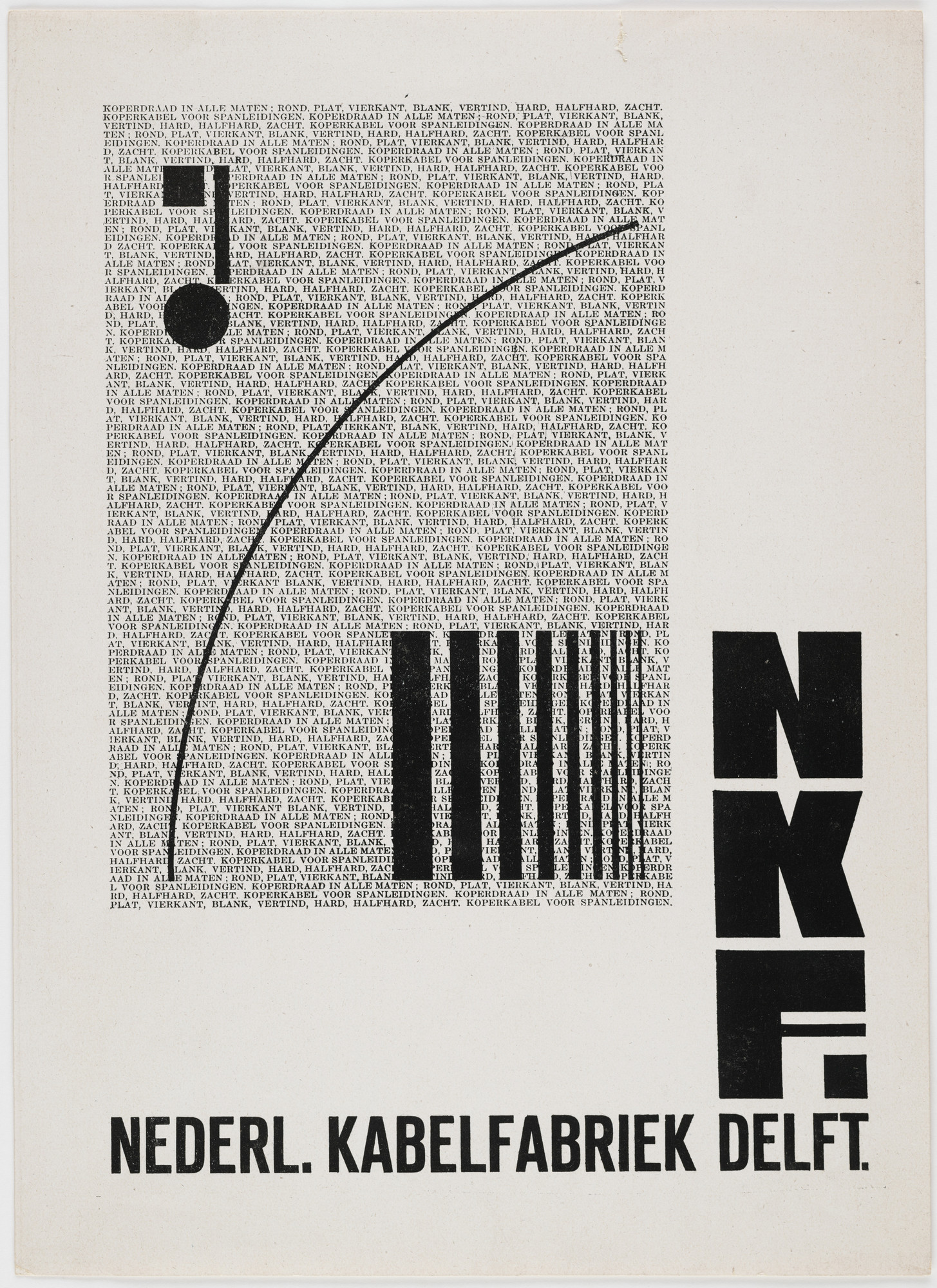 Piet Zwart. NKF: Nederl. Kabelfabriek Delft