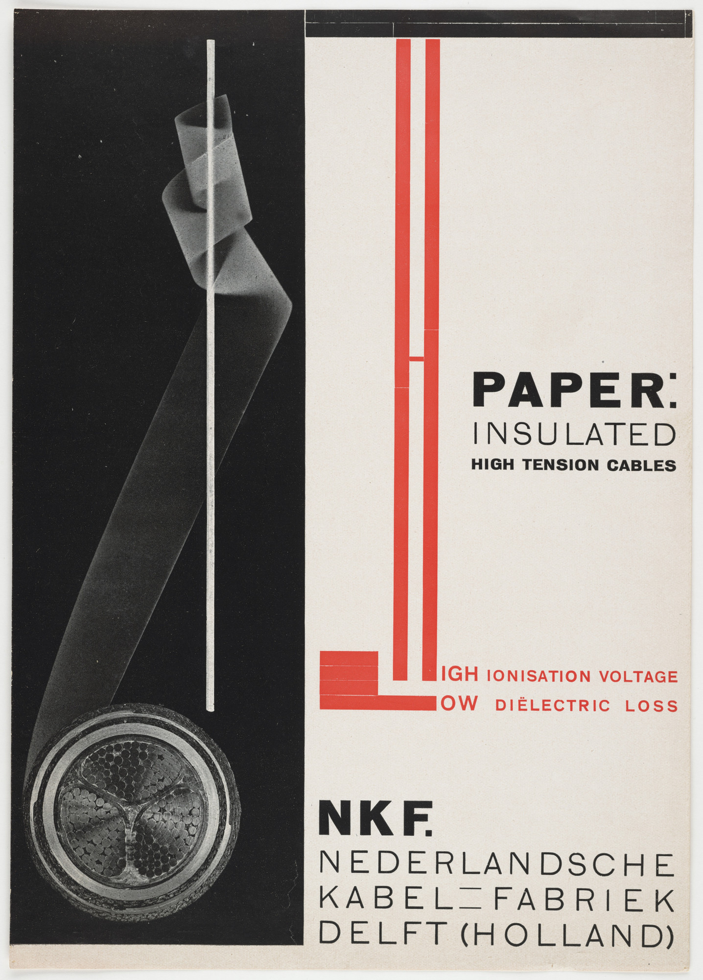 Piet Zwart. Advertisement for NKF electrical cables