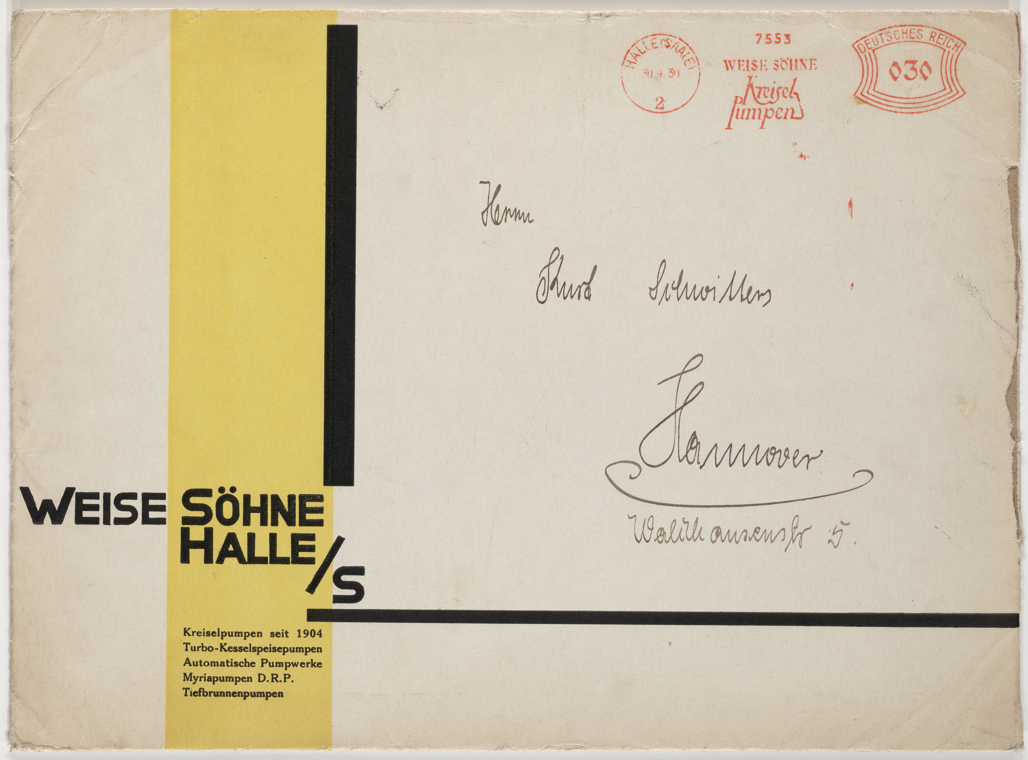 Kurt Schwitters. Weise Söhne Halle/s