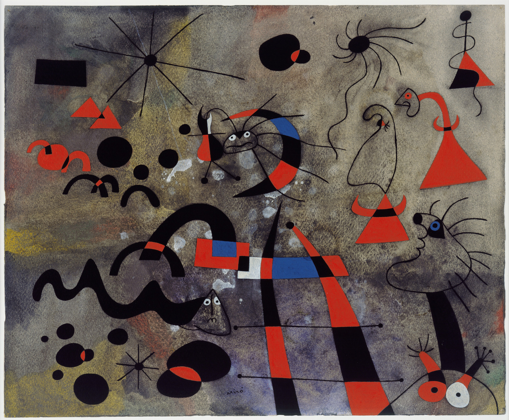 Joan Miró. The Escape Ladder (from the Constellation series). 1940