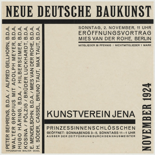 Neue deutsche Baukunst, Kunstverein Jena