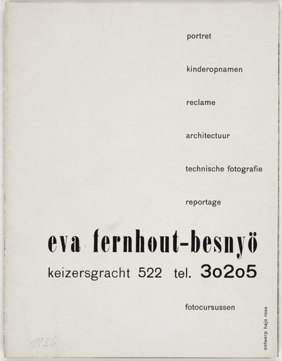 Eva Fernhout-Besnyö