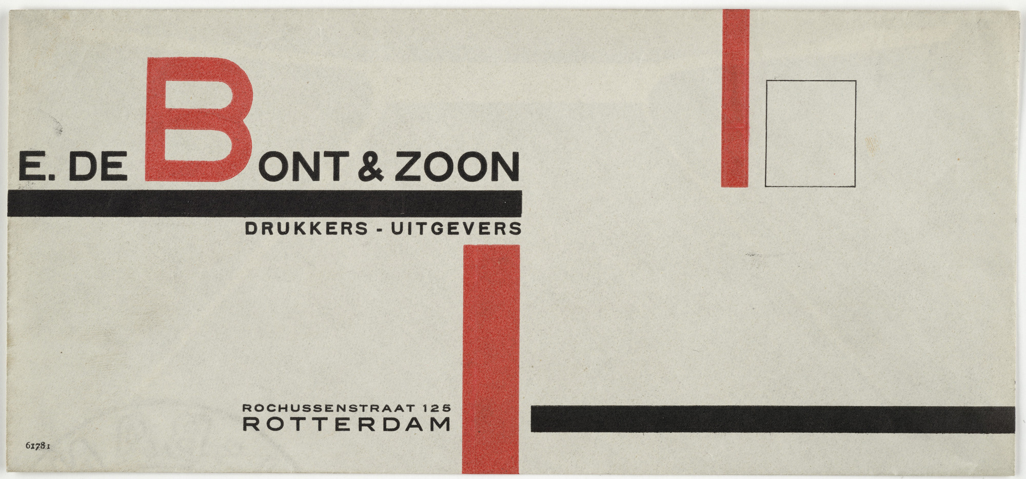 Paul Schuitema. E. De Bont &amp; Zoon Drukkers-Uitgevers. 1924