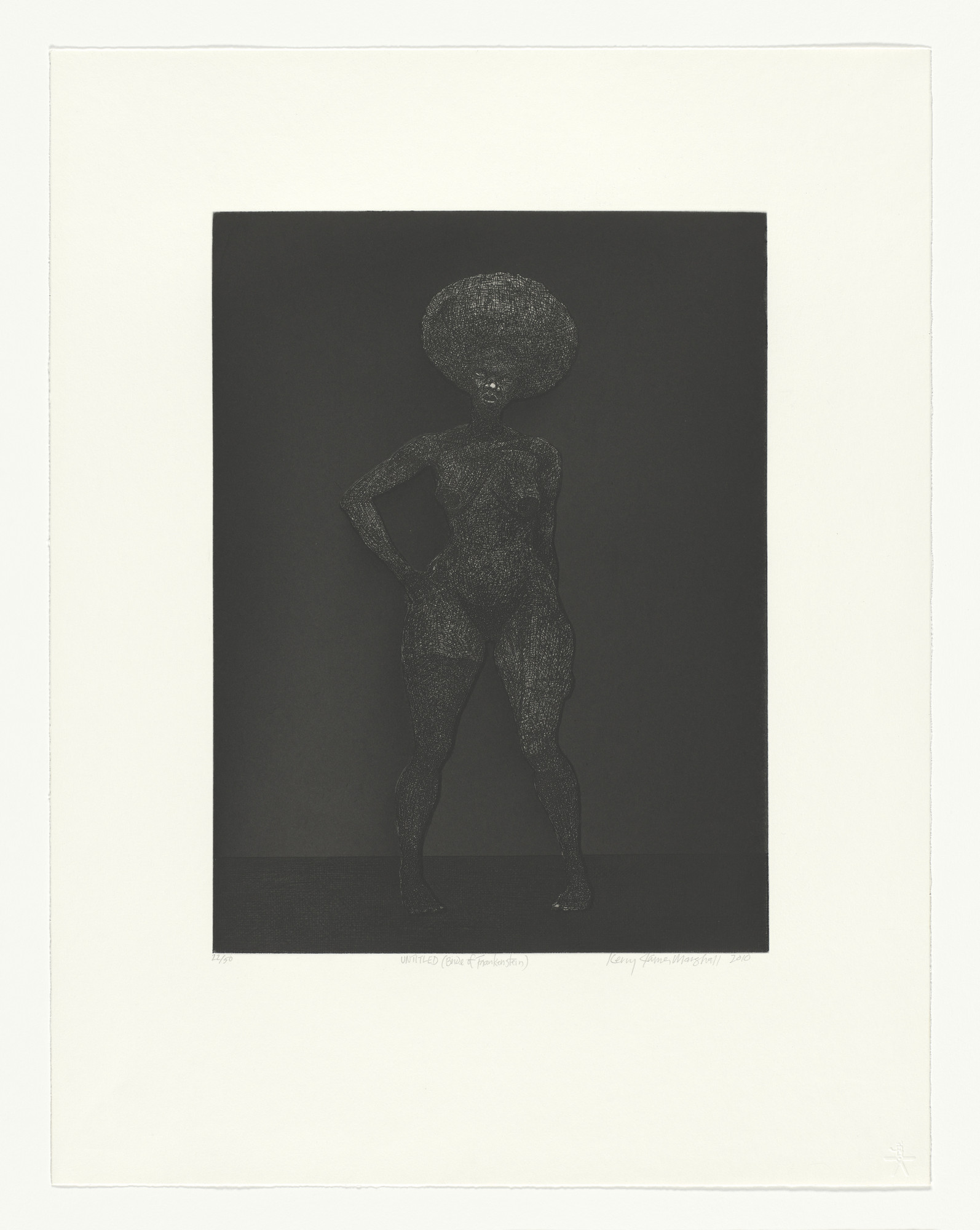 Kerry James Marshall. Untitled (Bride of Frankenstein)
