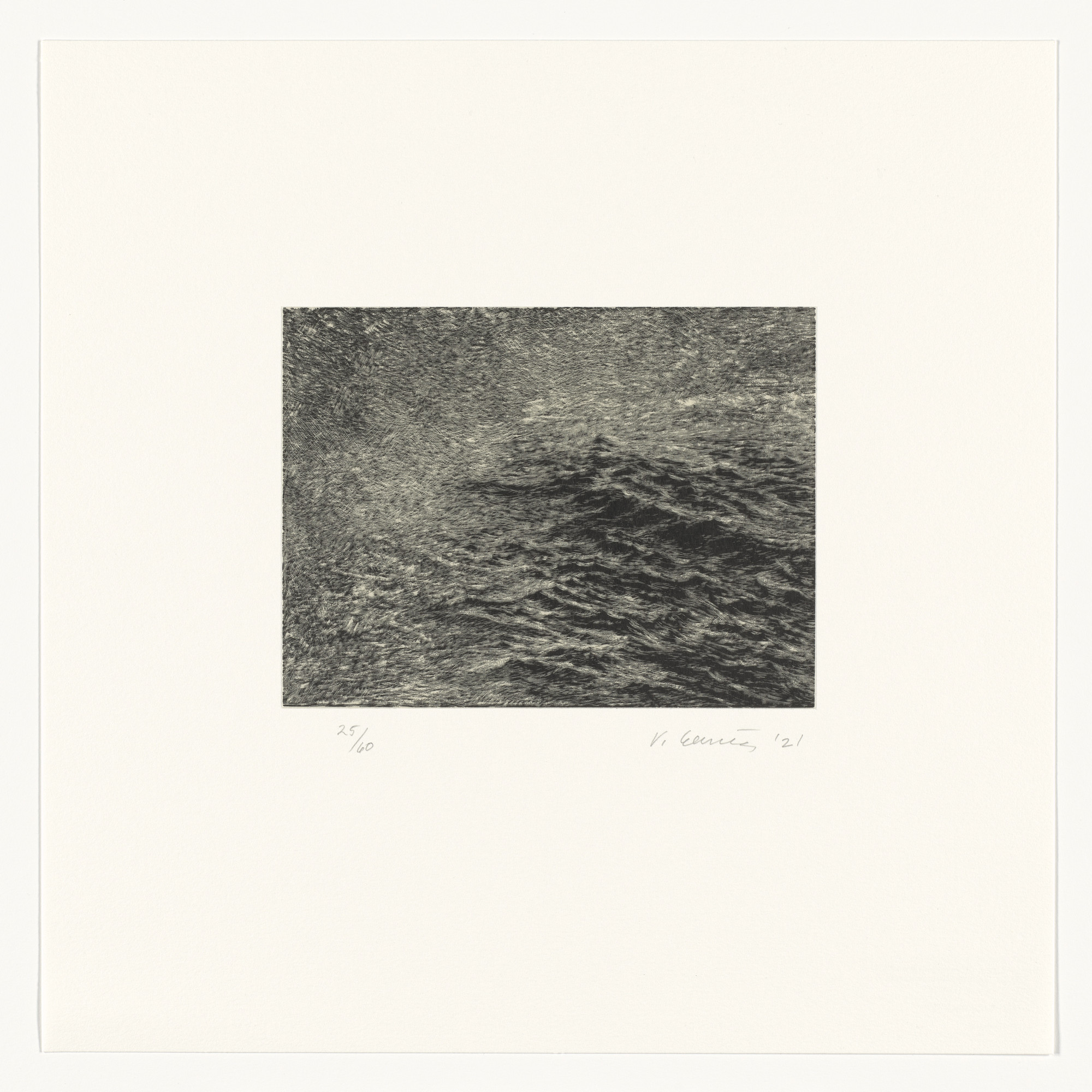 Vija Celmins. Fragment from the portfolio The Met 150. 2021 | MoMA