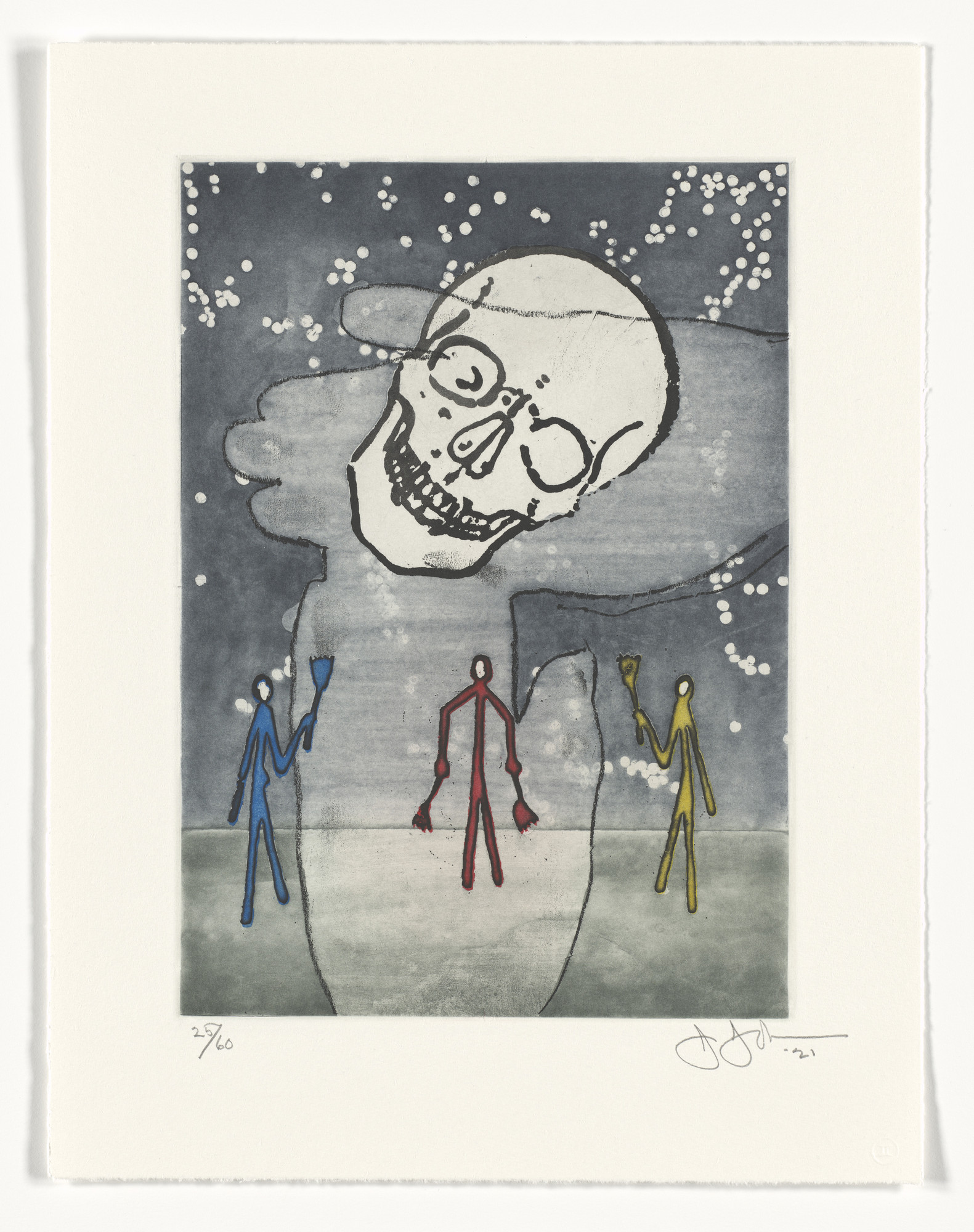 Jasper Johns. Artists at Work from the portfolio The Met 150