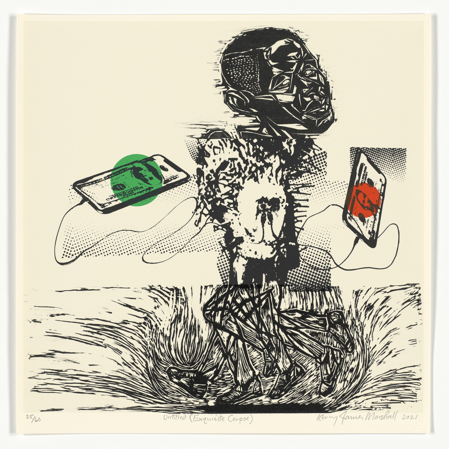 Kerry James Marshall. Untitled (Exquisite Corpse) from the portfolio The Met 150. 2021