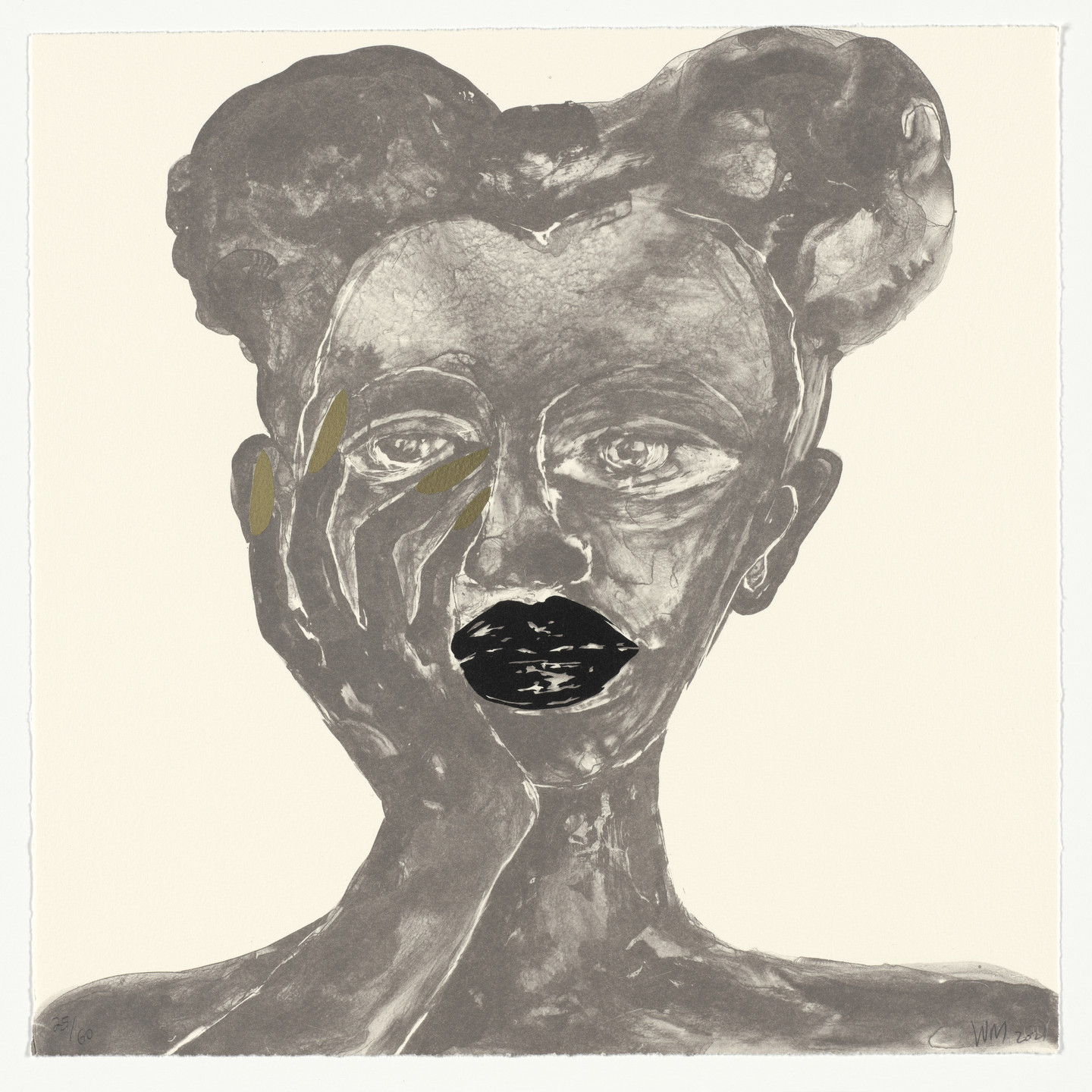 Wangechi Mutu. girl from the portfolio The Met 150. 2021