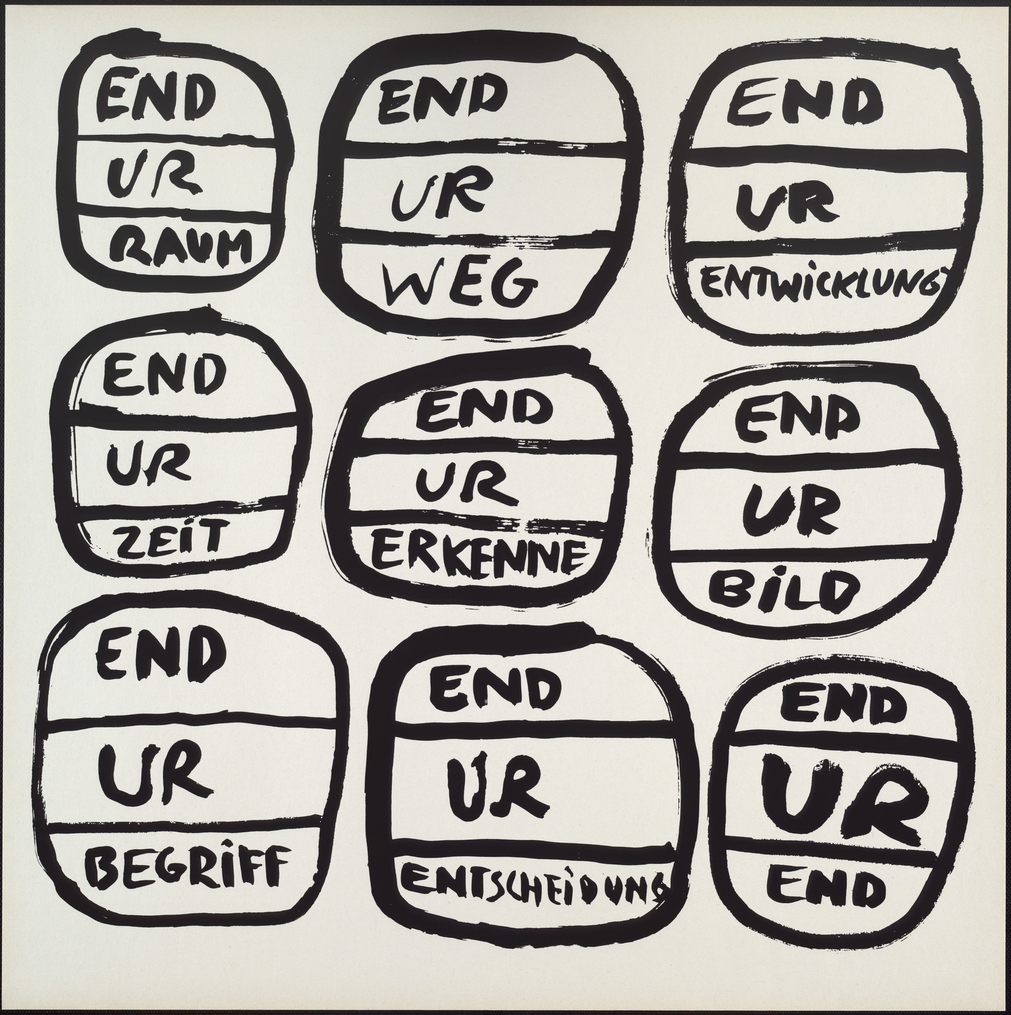 A.R. Penck (Ralf Winkler). Untitled from the portfolio Ur End Standart