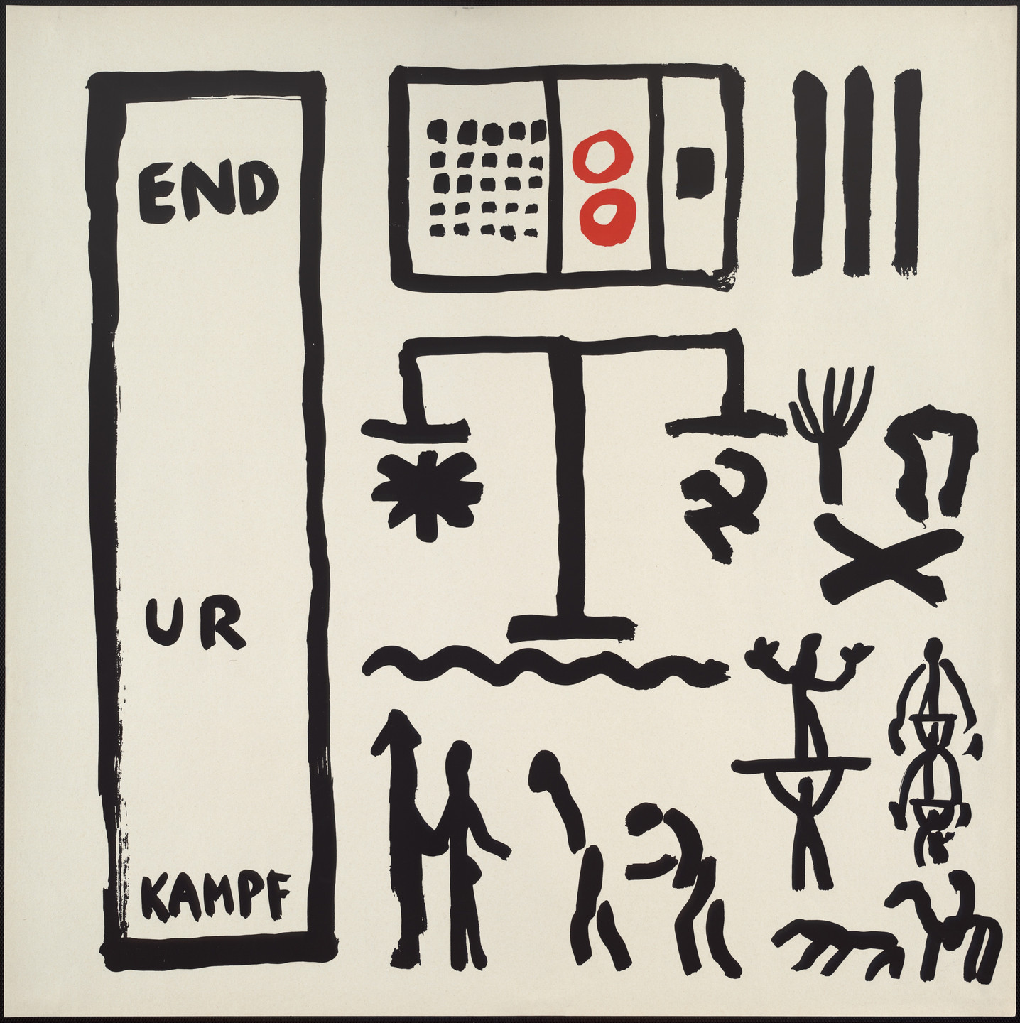 A.R. Penck (Ralf Winkler). Untitled from the portfolio Ur End Standart. 1972