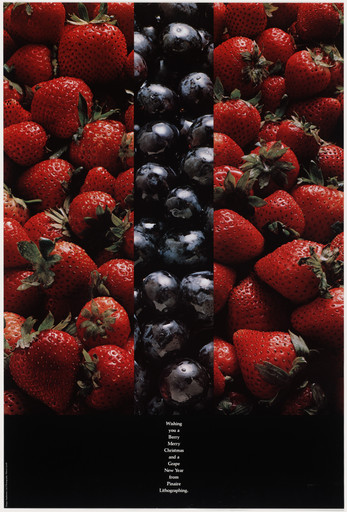 Julius K. Friedman. Wishing You a Berry Merry Christmas and a Grape New Year from Pinaire Lithographing