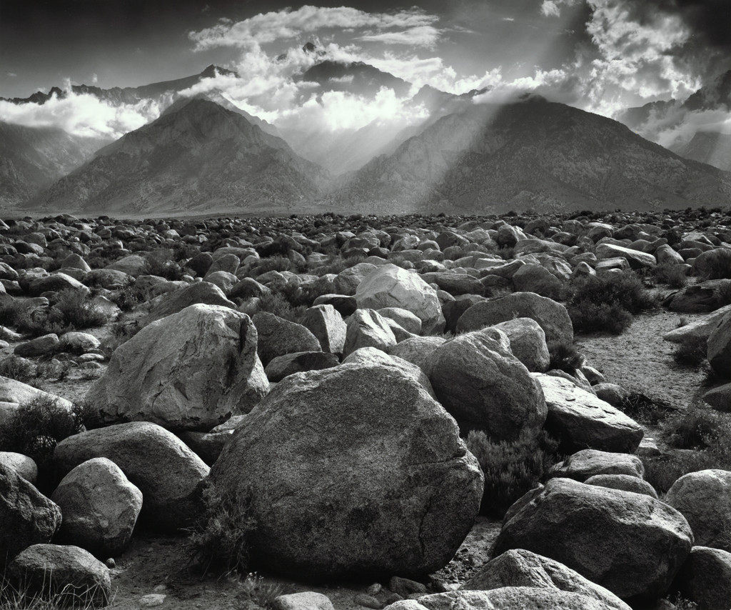 Mount Williamson, Sierra Nevada, from Manzanar, California