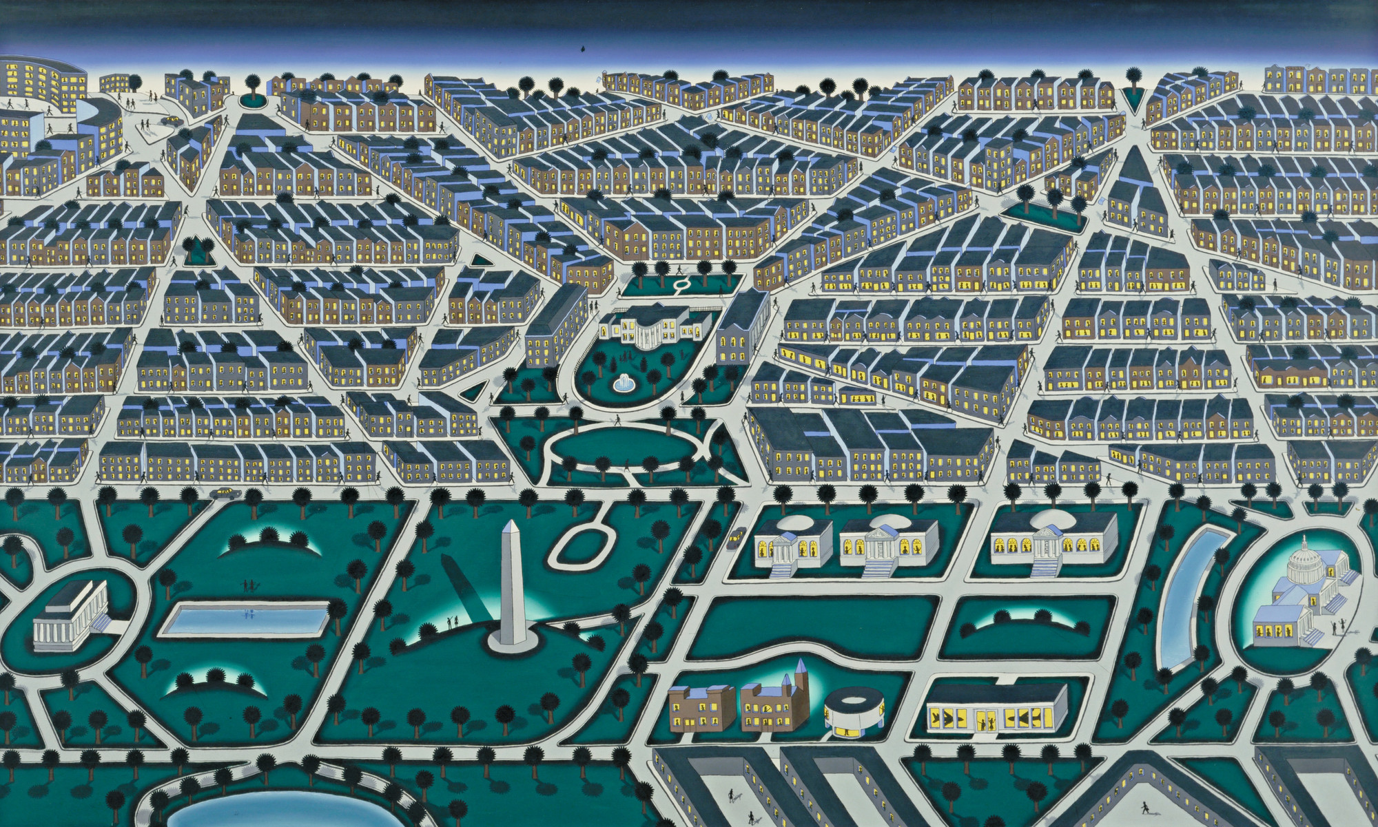 Roger Brown. Capitol City. 1978