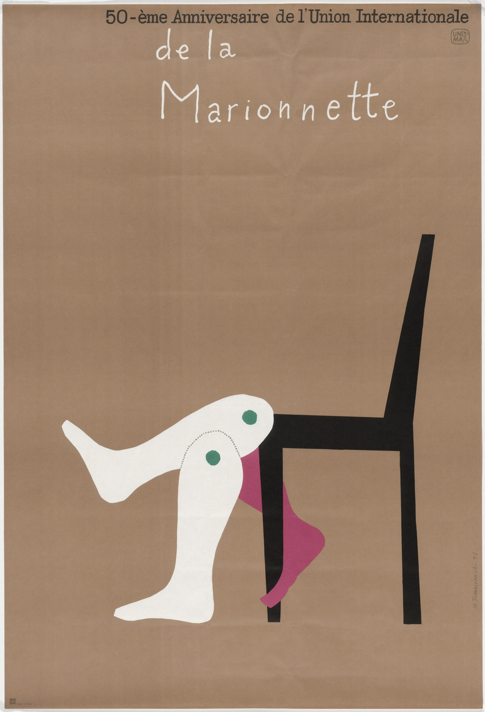 Henryk Tomaszewski. 50-ème Anniversaire de l&#39;Union Internationale de la Marionnette. 1978