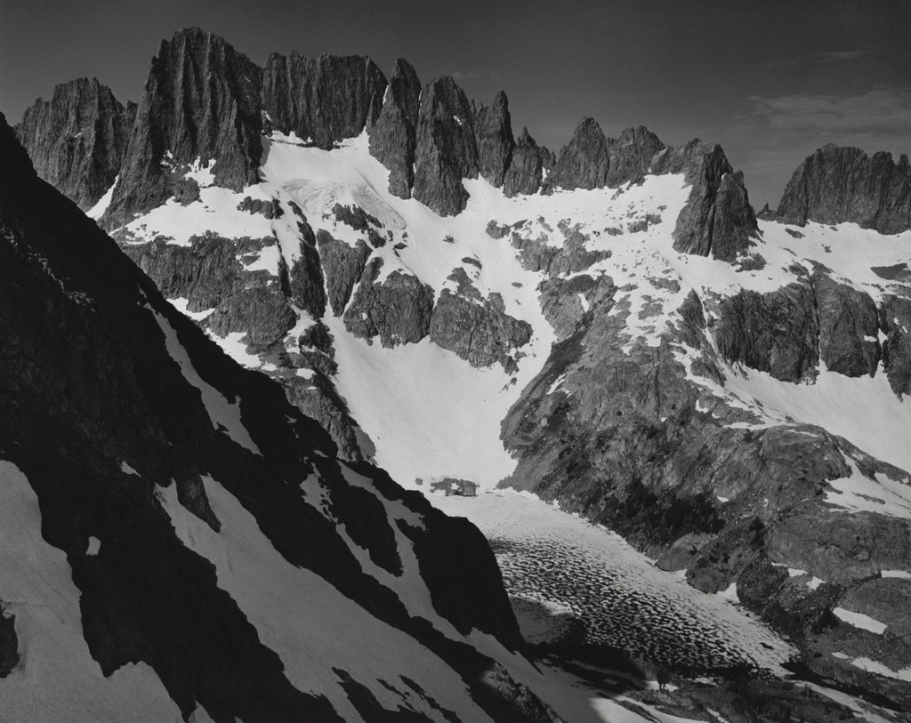 The Minarets and Iceberg Lake from Volcanic Ridge, Sierra Nevada, California