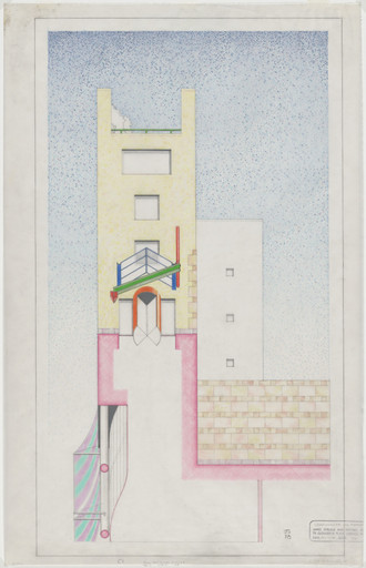 Staatsgalerie Stuttgart 
Stuttgart, Germany
View of administration entrance from below