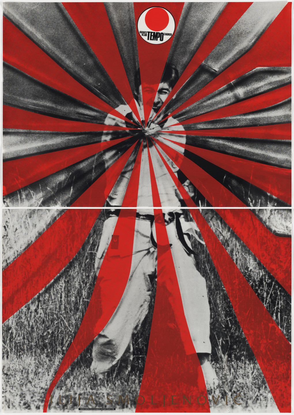 Boris Bućan. Ilija Smoljenovic (Poster for Karate Club Tempo, Zagreb). 1976