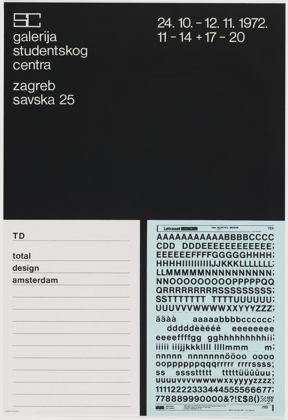 Boris Bućan. TD Total Design Amsterdam. 1972