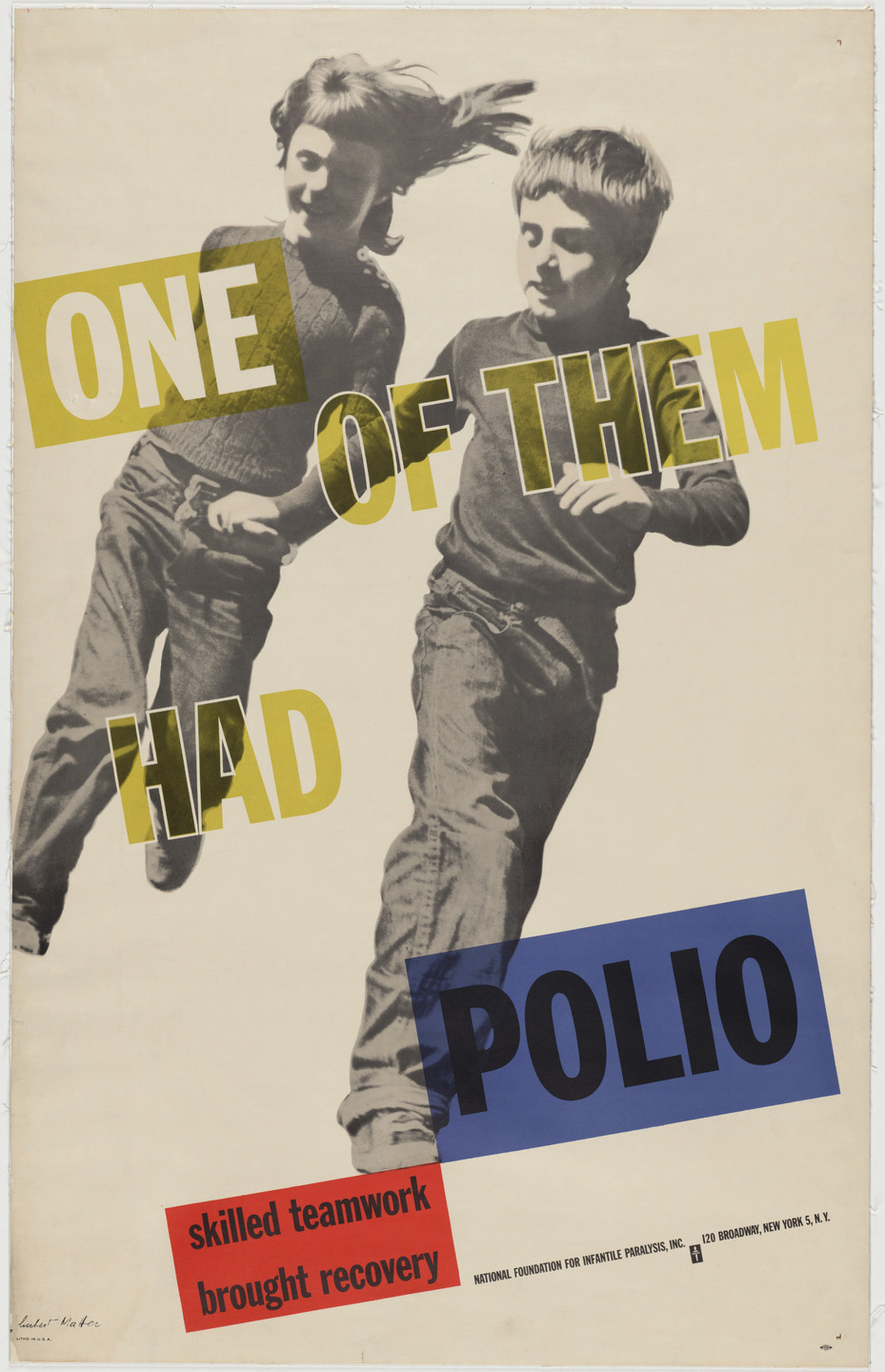 Herbert Matter. One of Them Had Polio, Skilled Teamwork Brought Recovery. 1949