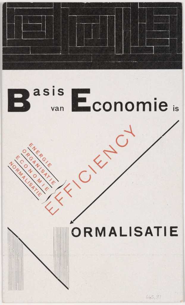 Basis van Economie is Efficiency (Page from a booklet for NFK)