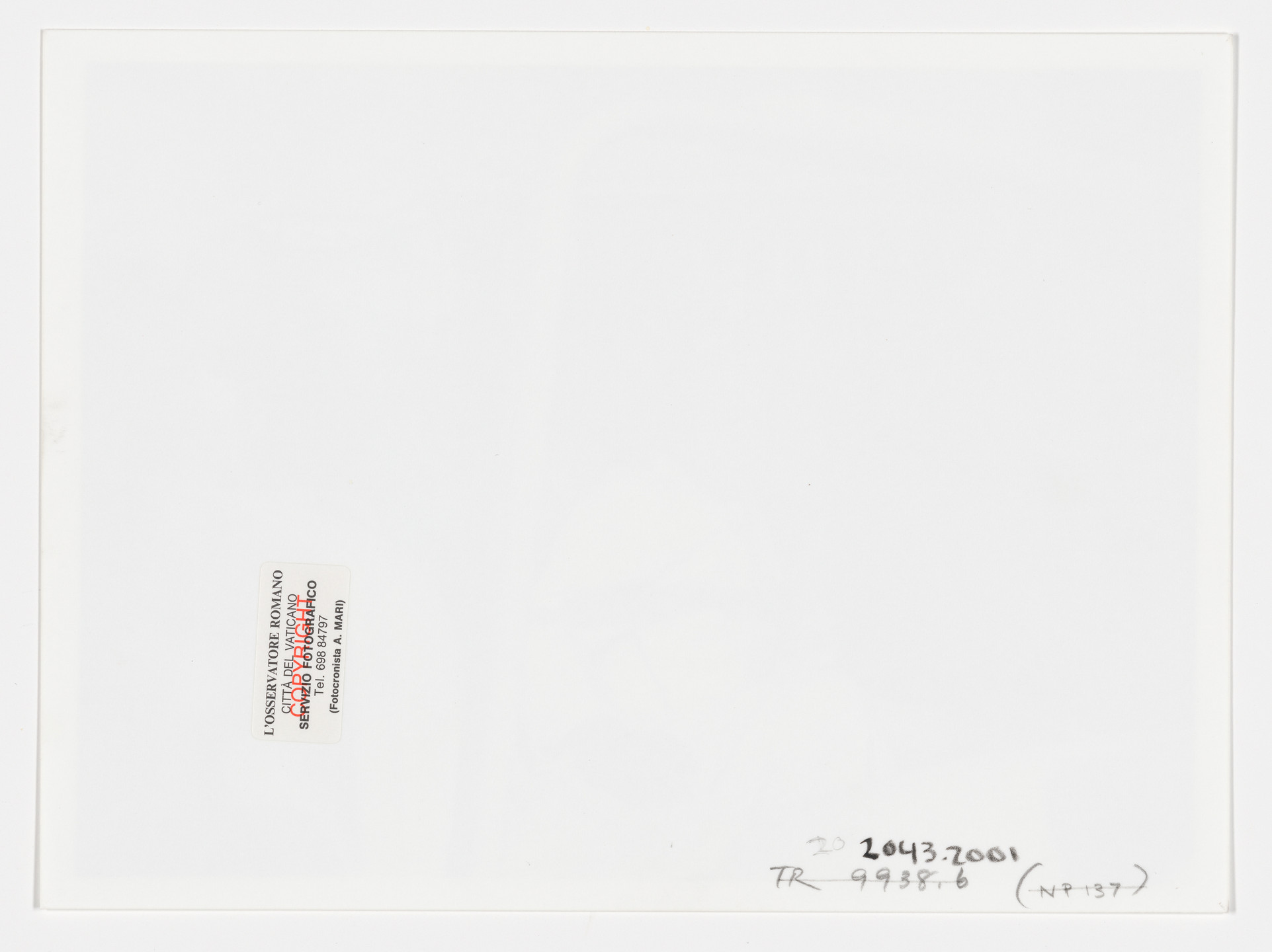 Arturo Mari/L&#39;Osservatore Romano. &#34;Pope John Paul II Moments After Being Shot&#34;. 1981